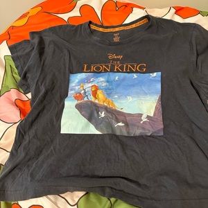 Lion king crop tee shirt